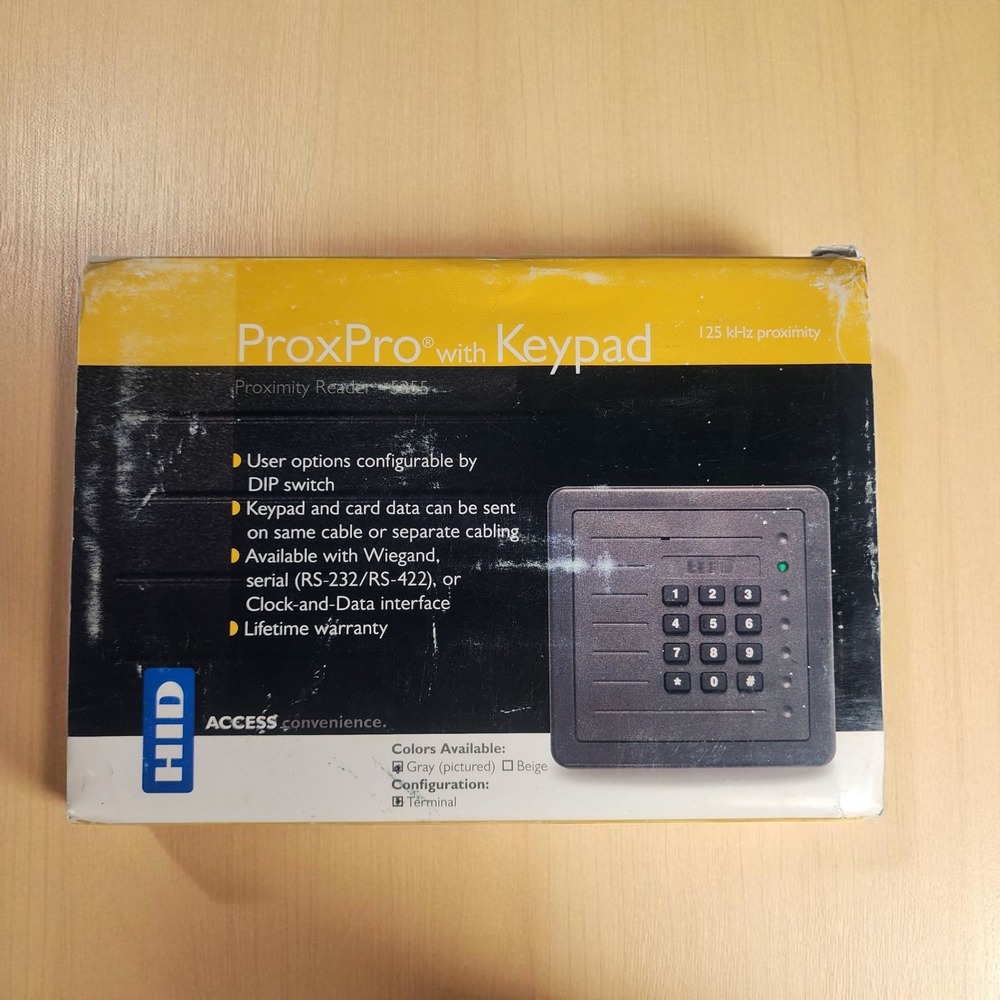 READ HID 5355AGK14 ProxPro with Keypad Access Control Reader Gray - Assa Abloy‎
